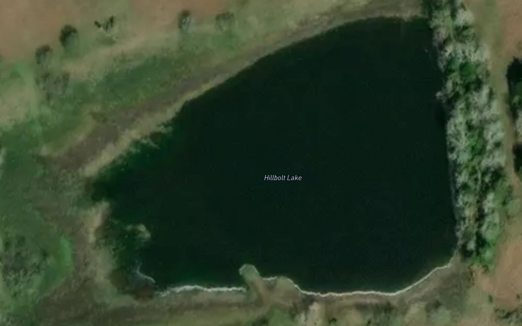 Satellite map of the Hillbolt Lake