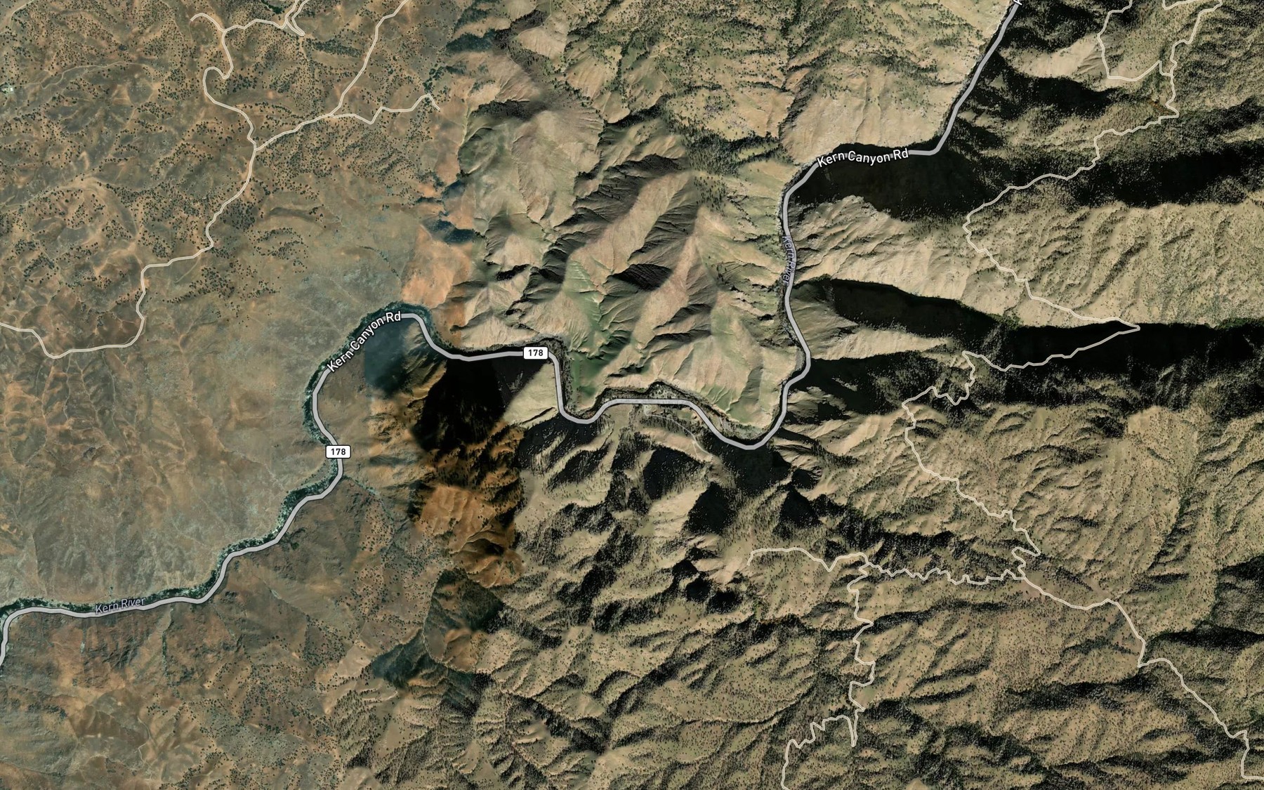 Satellite map of the Stark Creek
