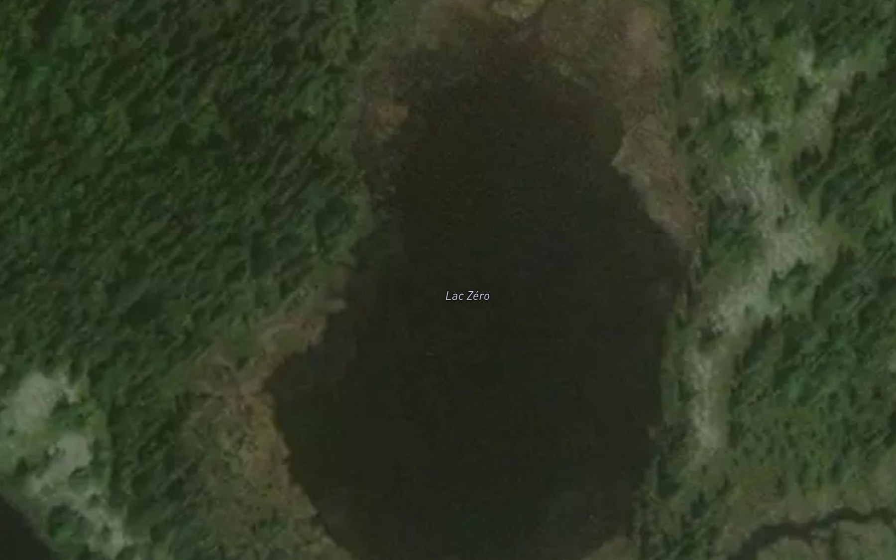Satellite map of the Lac Zero