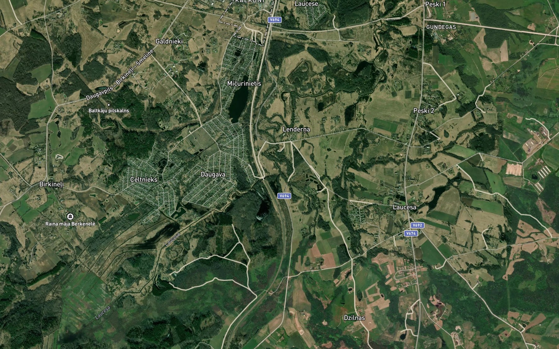 Satellite map of the Janupite