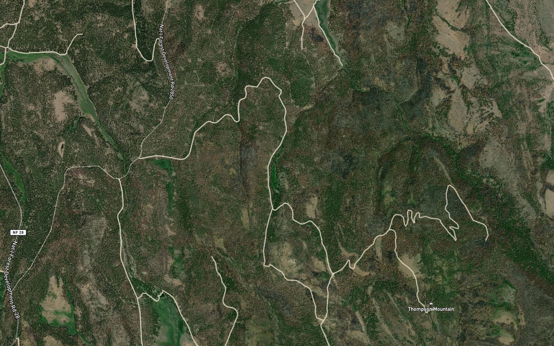 Satellite map of the Morgan Spring