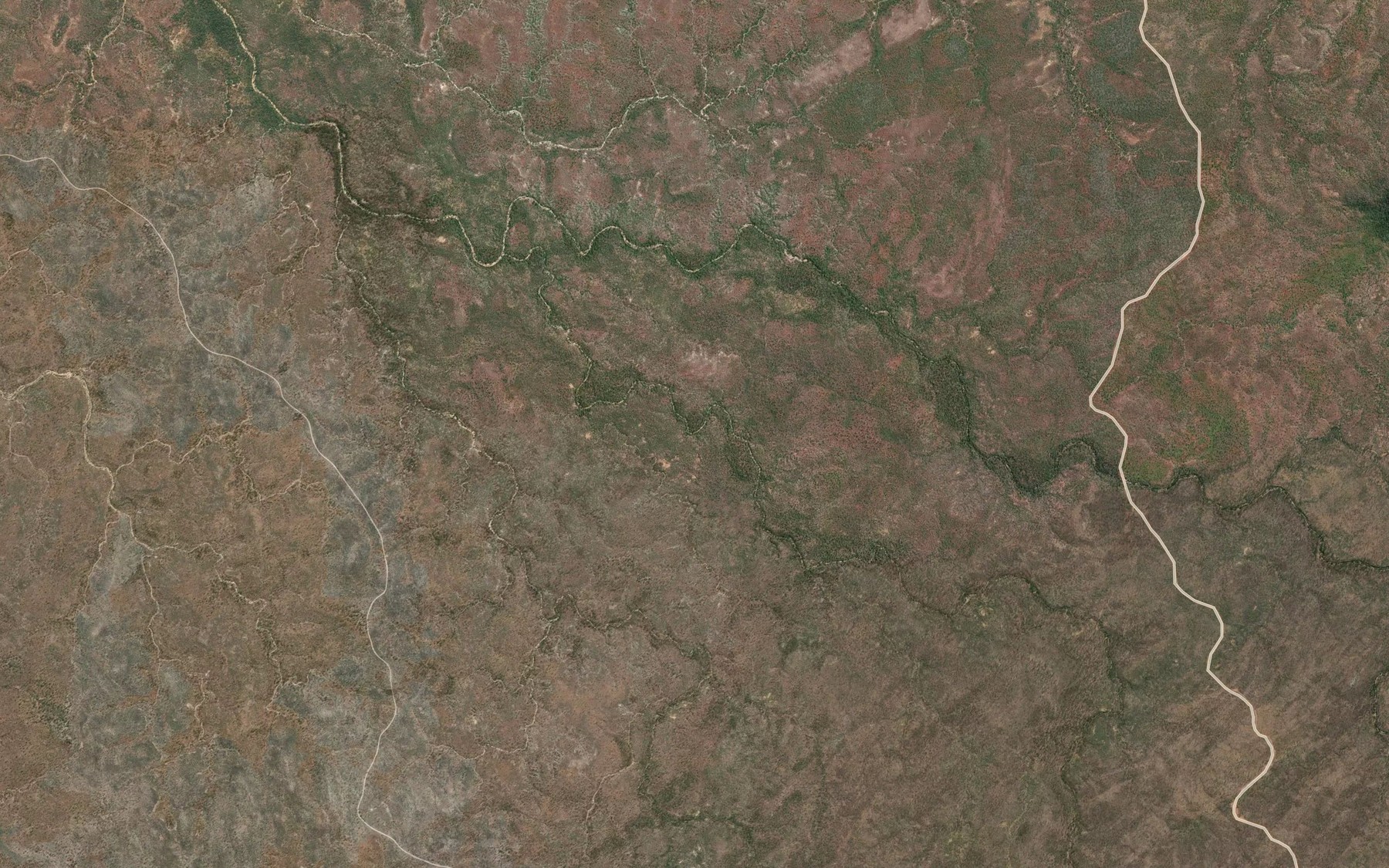 Satellite map of the Twelve Mile Creek