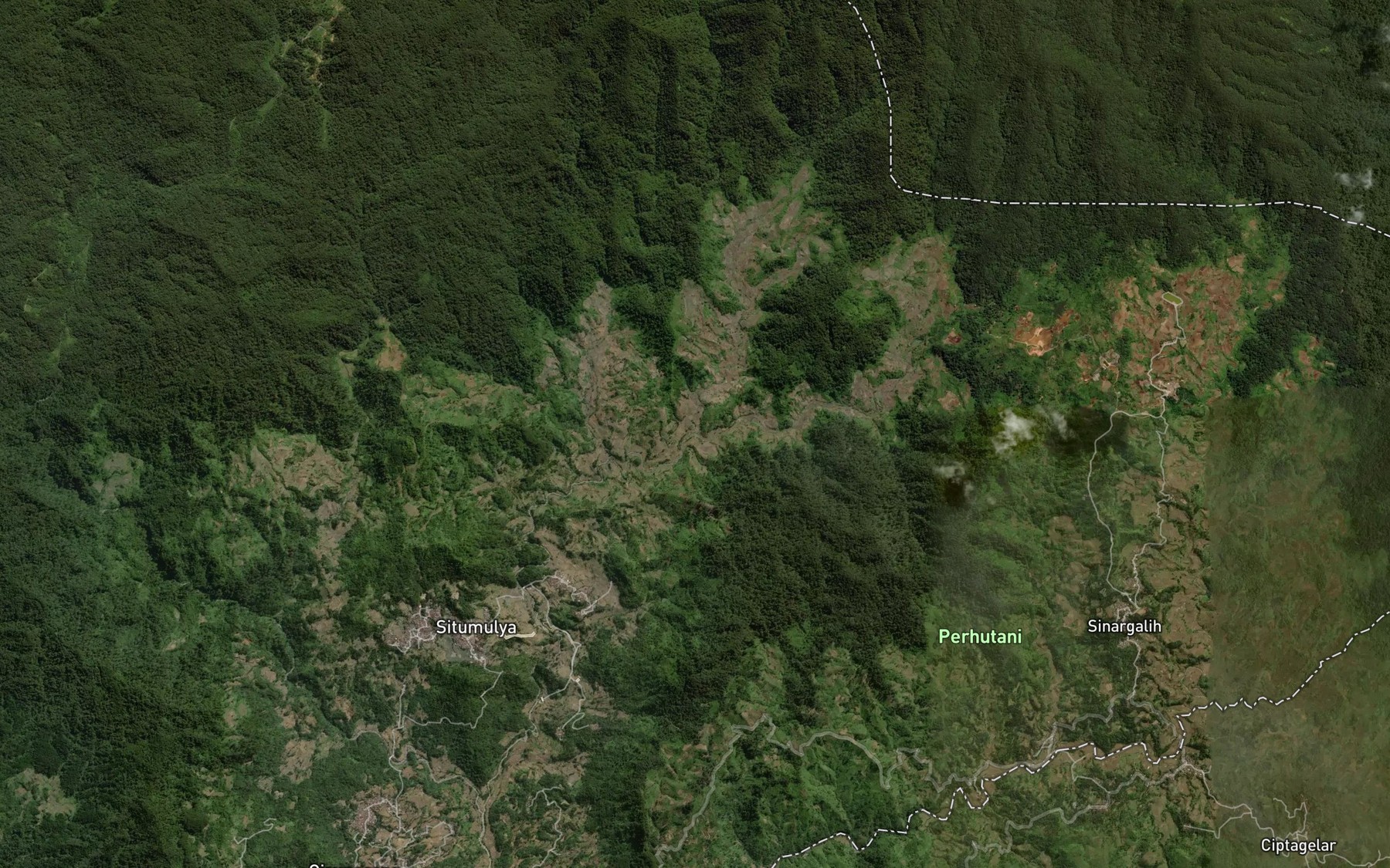 Satellite map of the Ci Suren