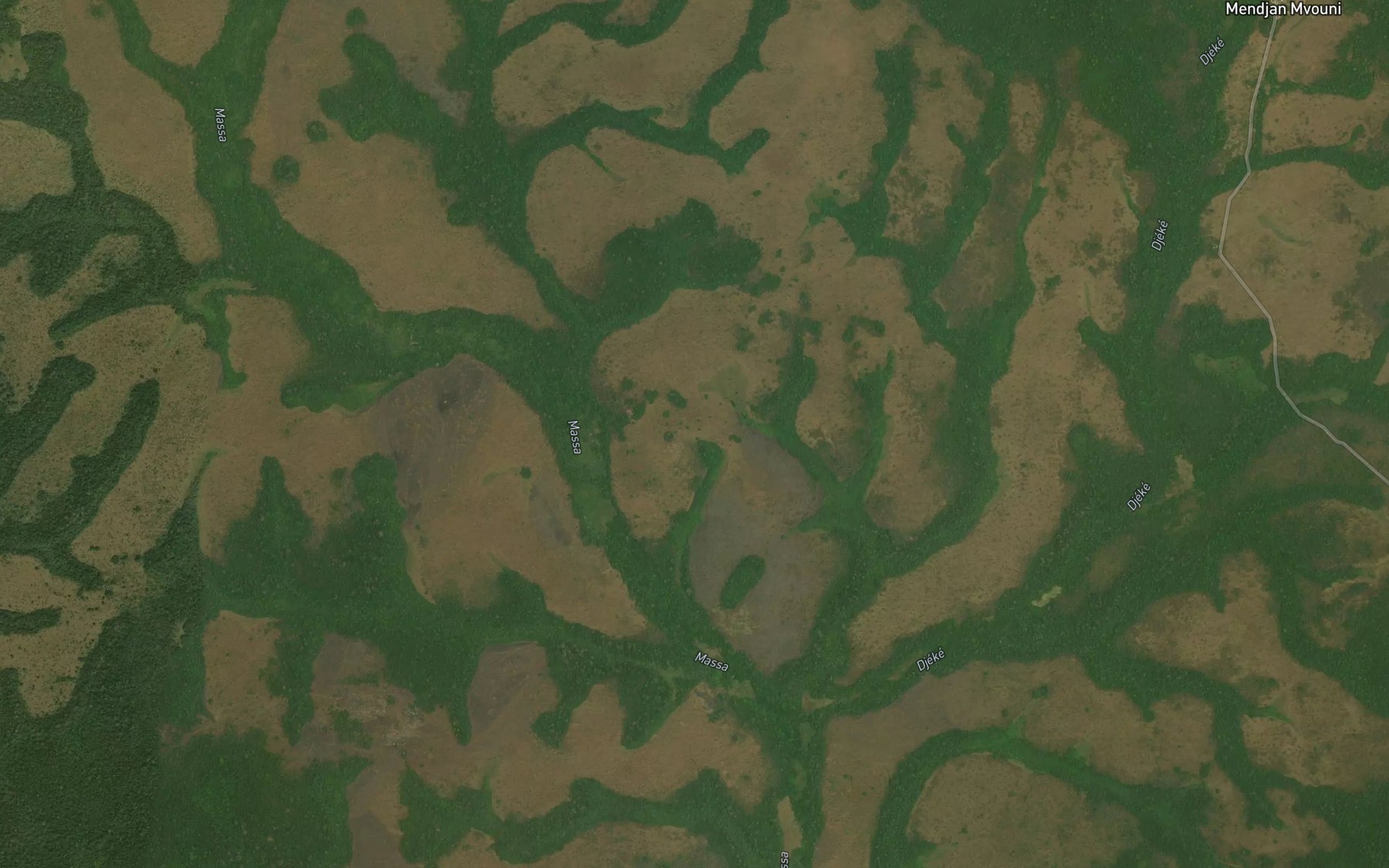 Satellite map of the Njeke