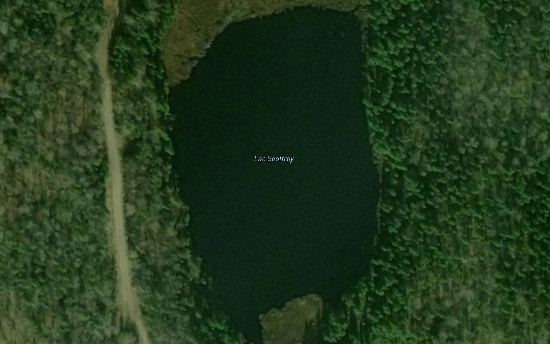 Satellite map of the Lac Geoffroy