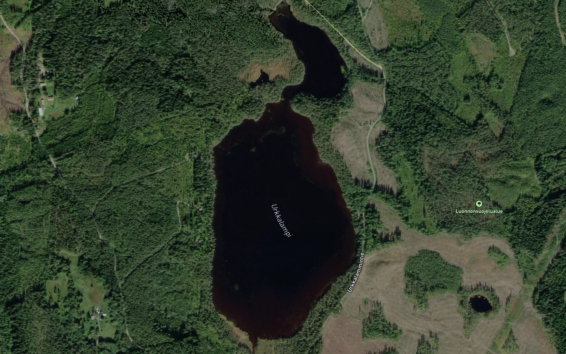 Satellite map of the Urkkalampi