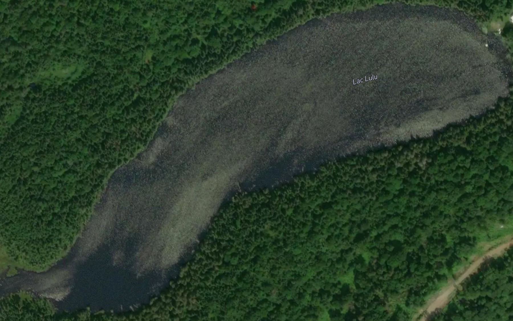 Satellite map of the Lac Lulu