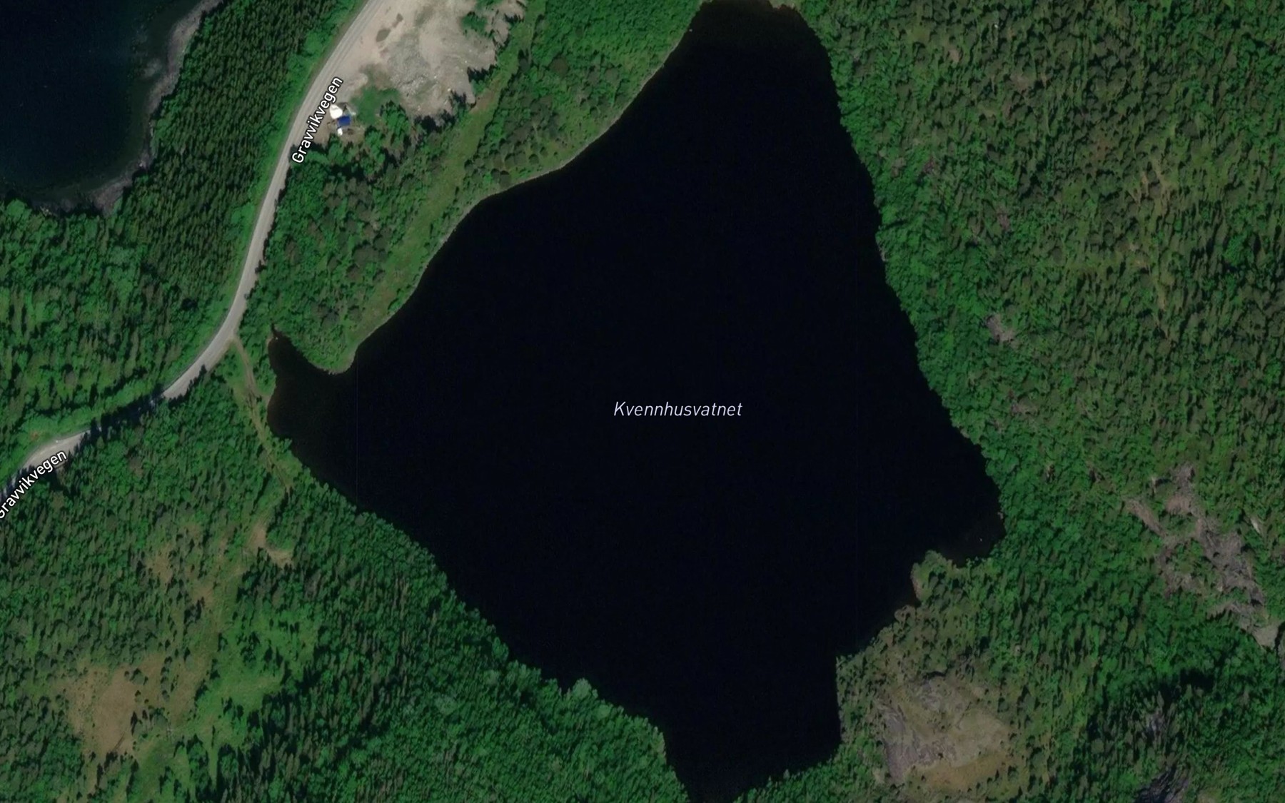 Satellite map of the Kvernhusvatnet