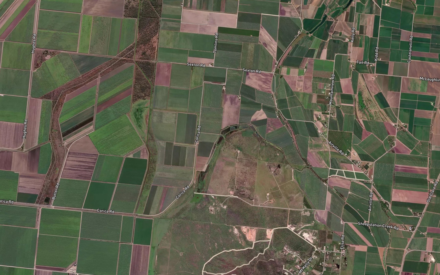 Satellite map of the Red Lily Lagoon
