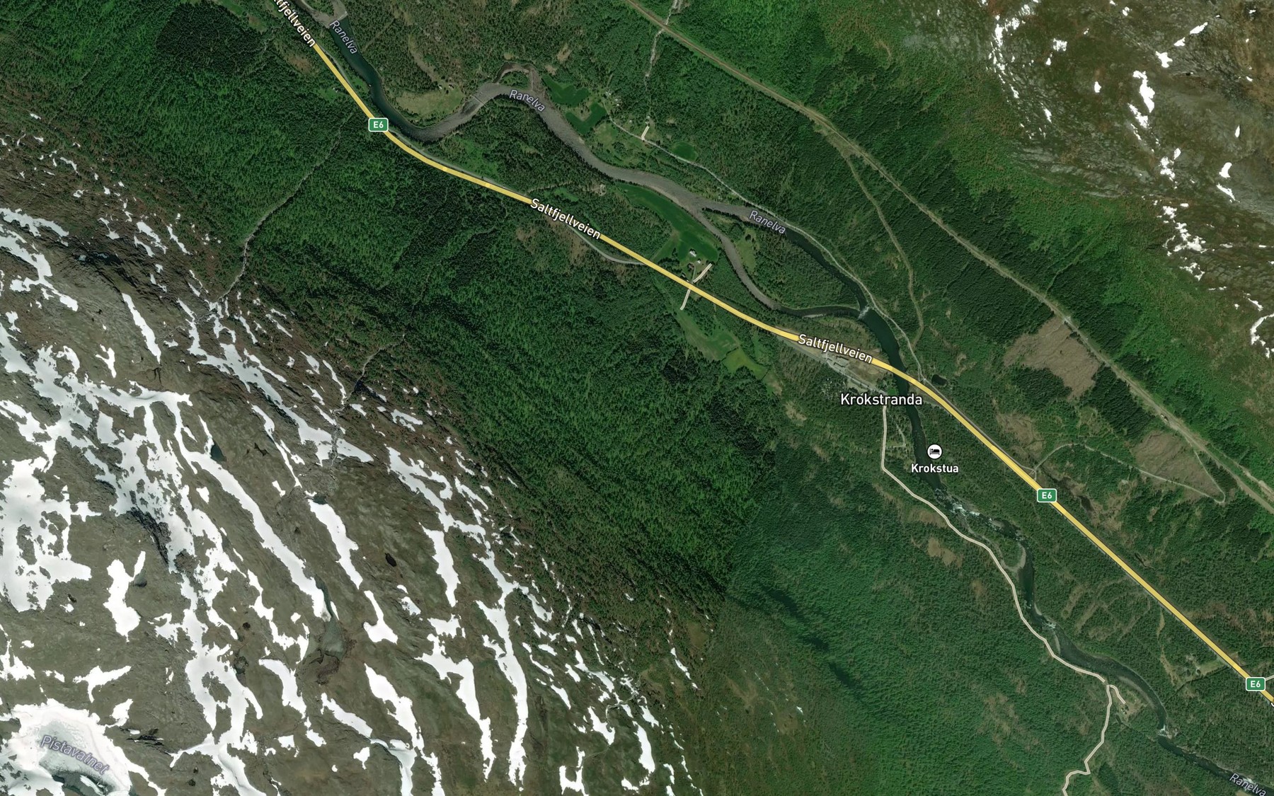 Satellite map of the Molnhusbekken