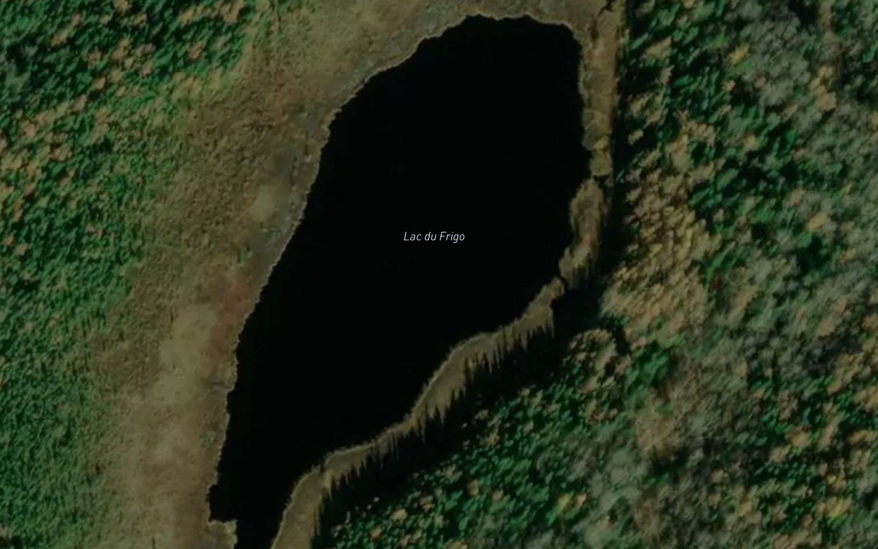 Satellite map of the Lac du Frigo