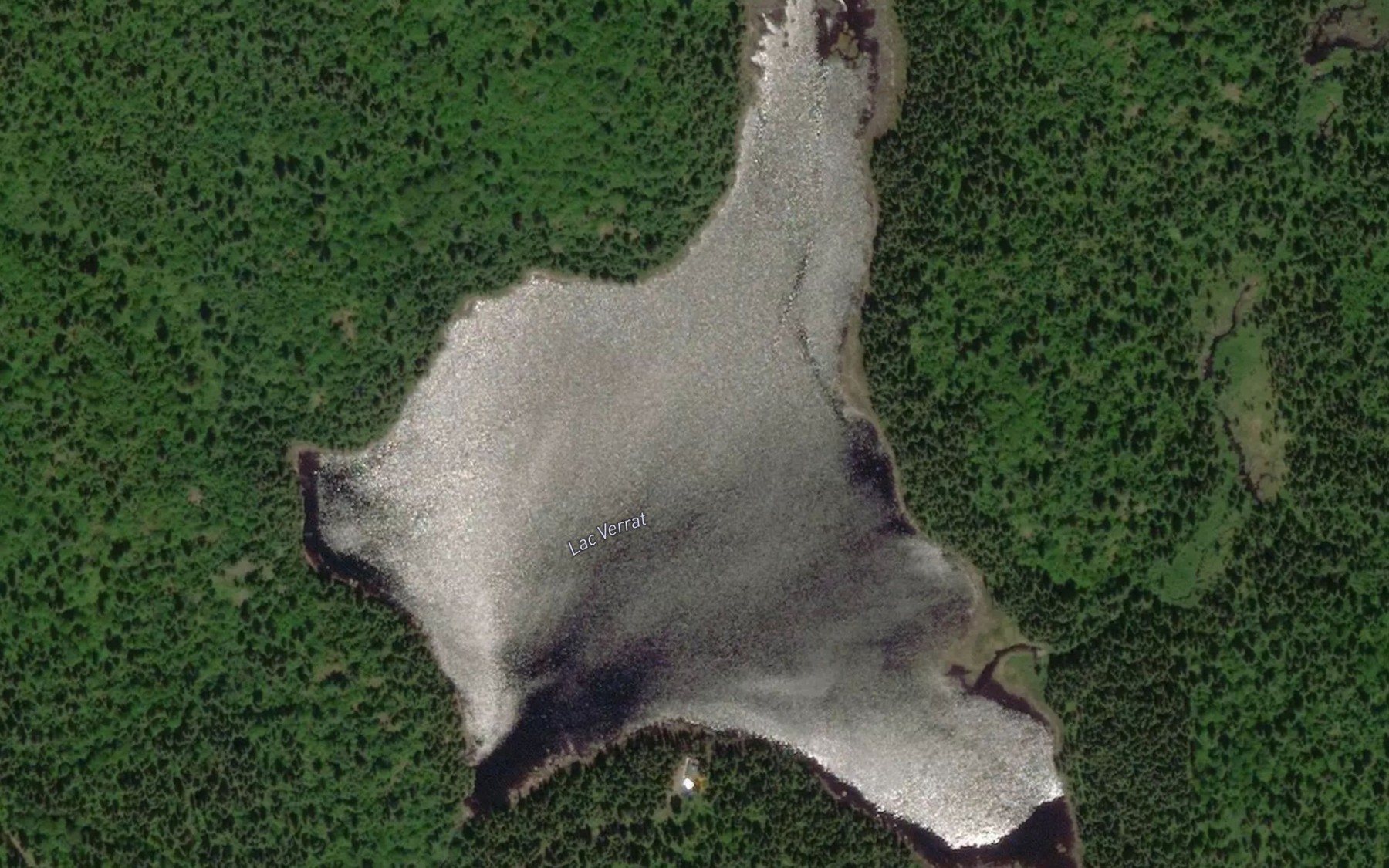 Satellite map of the Lac Verrat