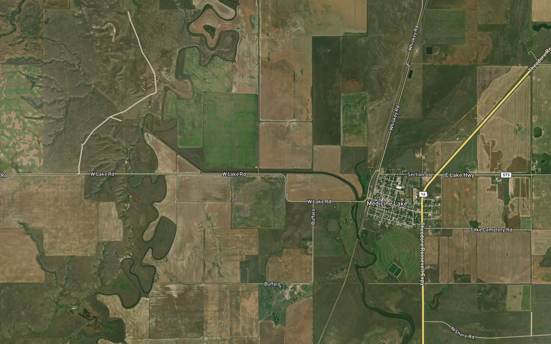 Satellite map of the Diversion Ditch Number One