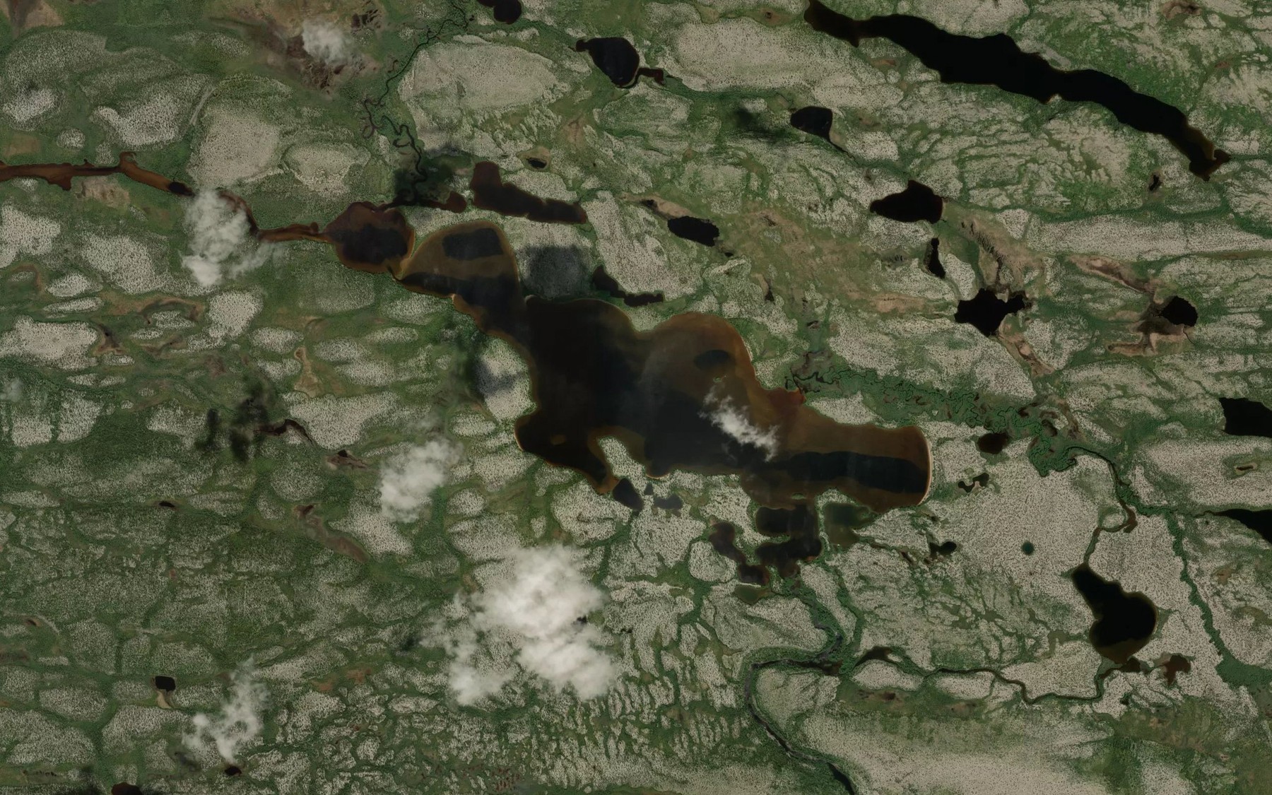 Satellite map of the Lac Anatwayach