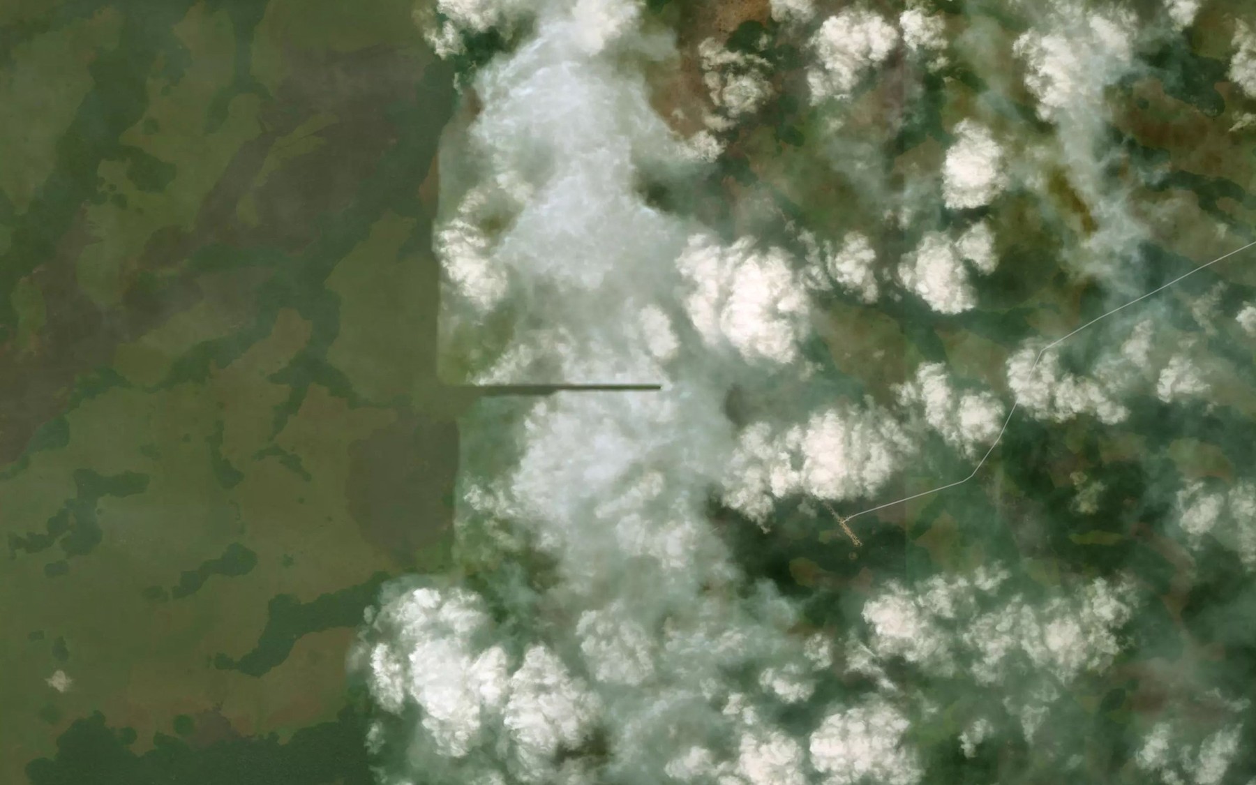 Satellite map of the Ondouga