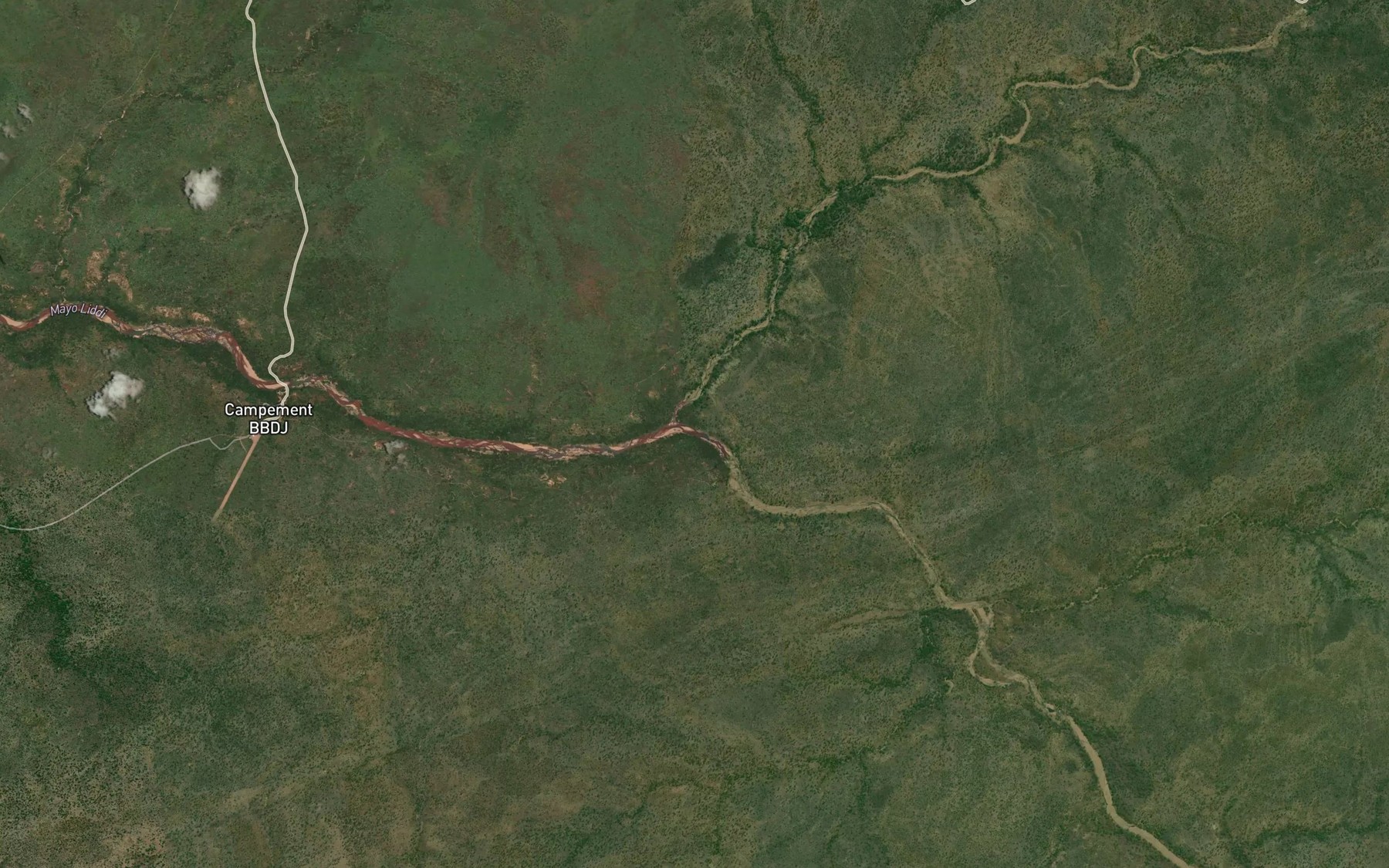 Satellite map of the Mayo Nangari