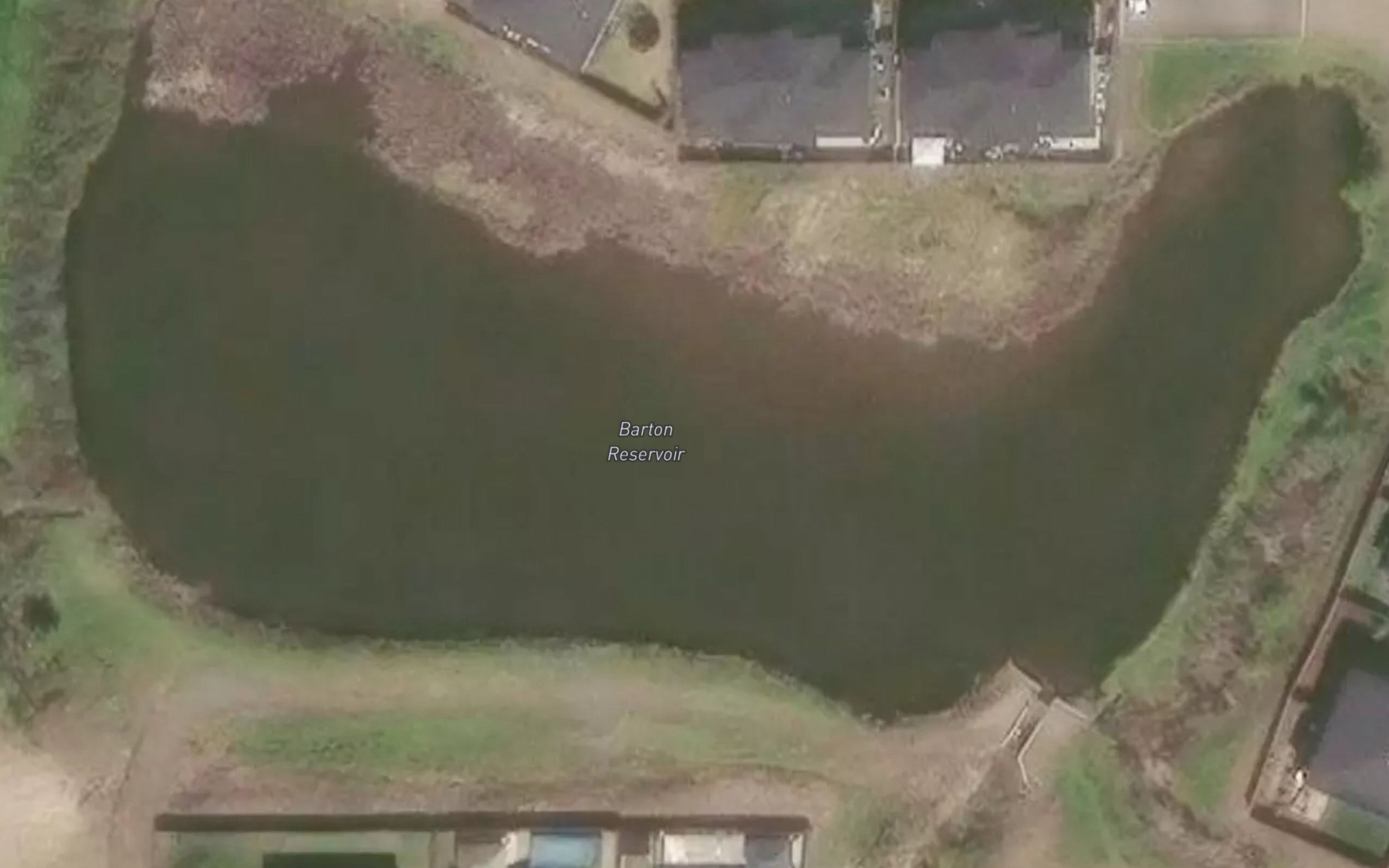 Satellite map of the Barton Reservoir