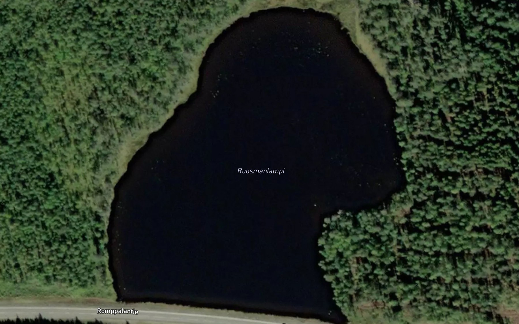 Satellite map of the Ruosmanlampi