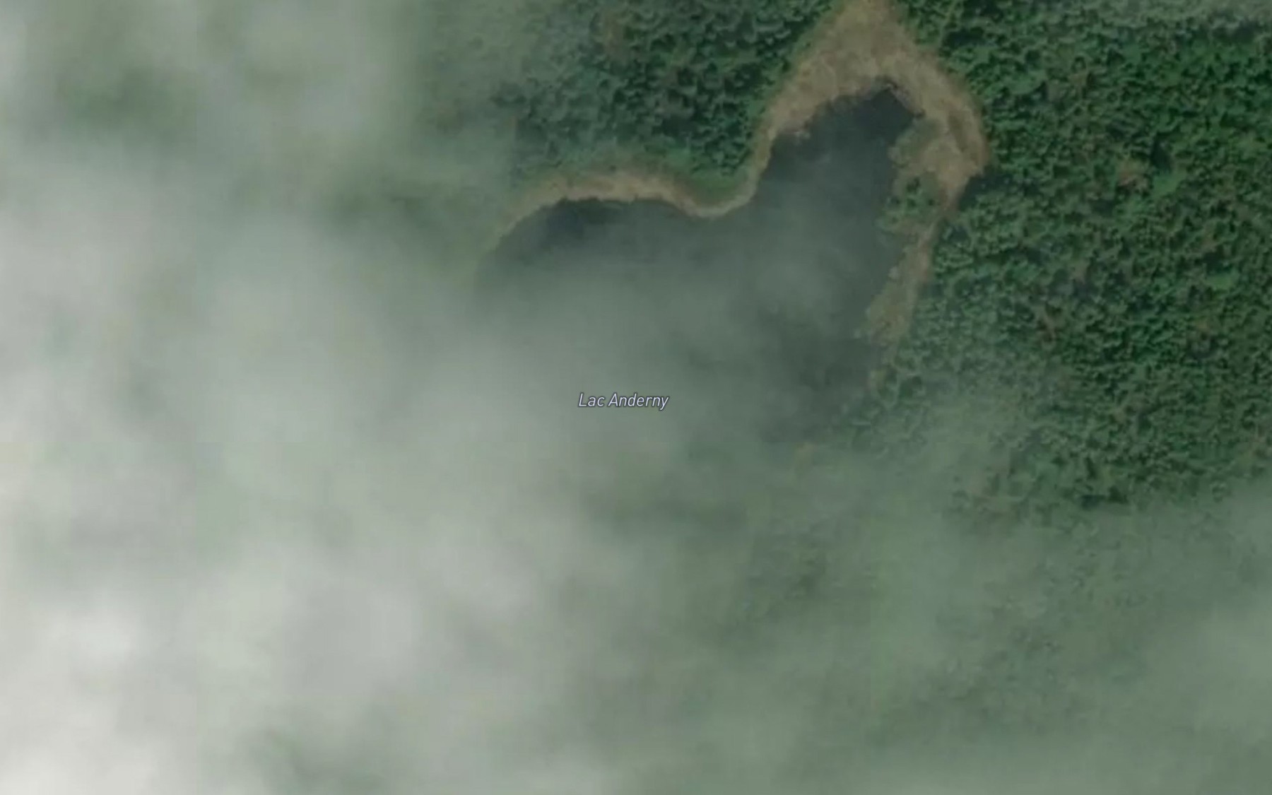 Satellite map of the Lac Anderny