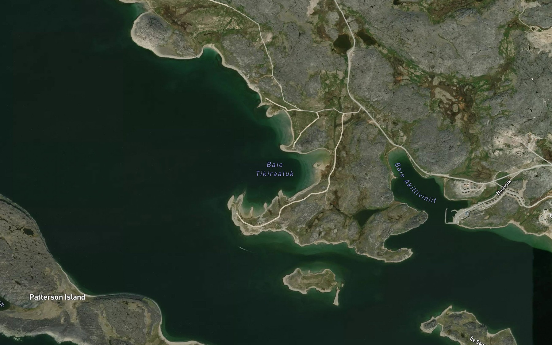 Satellite map of the Baie Tikiraaluk