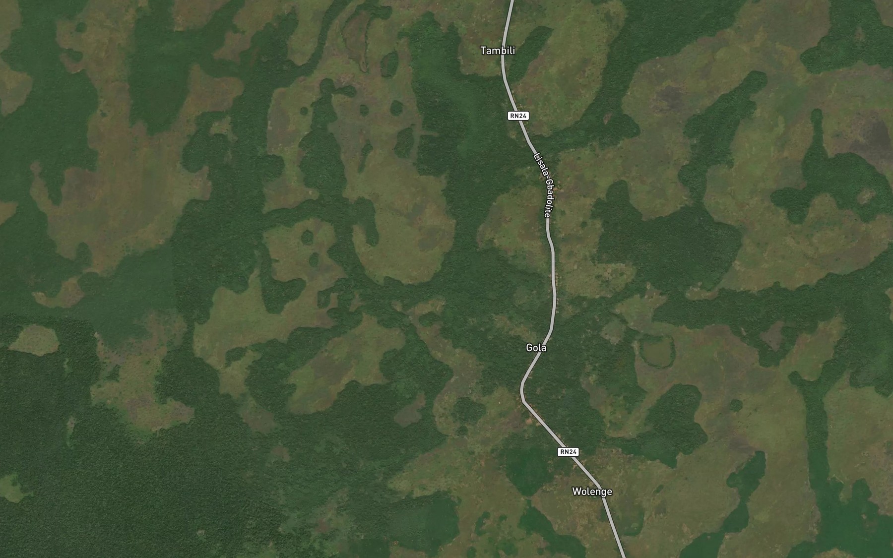 Satellite map of the Buse