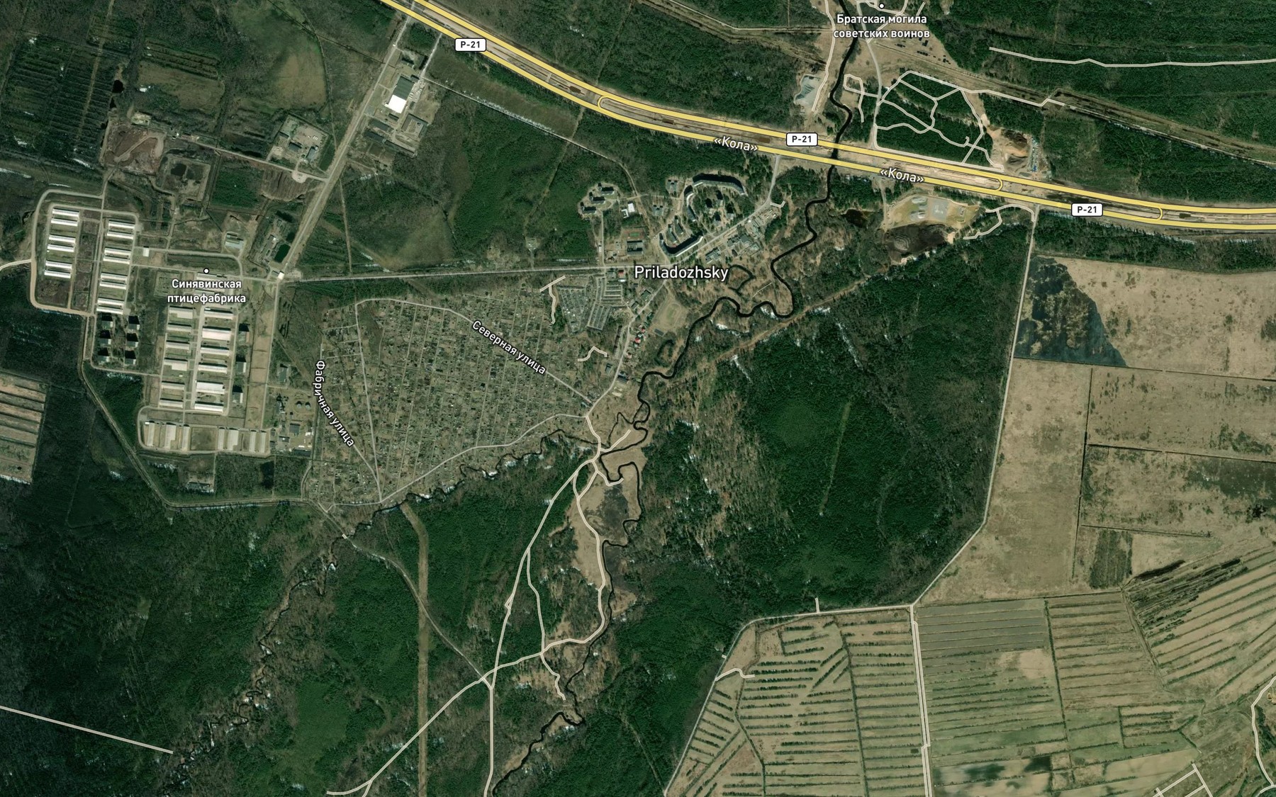 Satellite map of the Naziya
