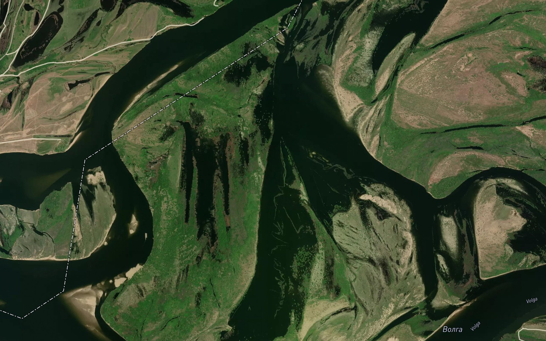 Satellite map of the Zaton Khalturin