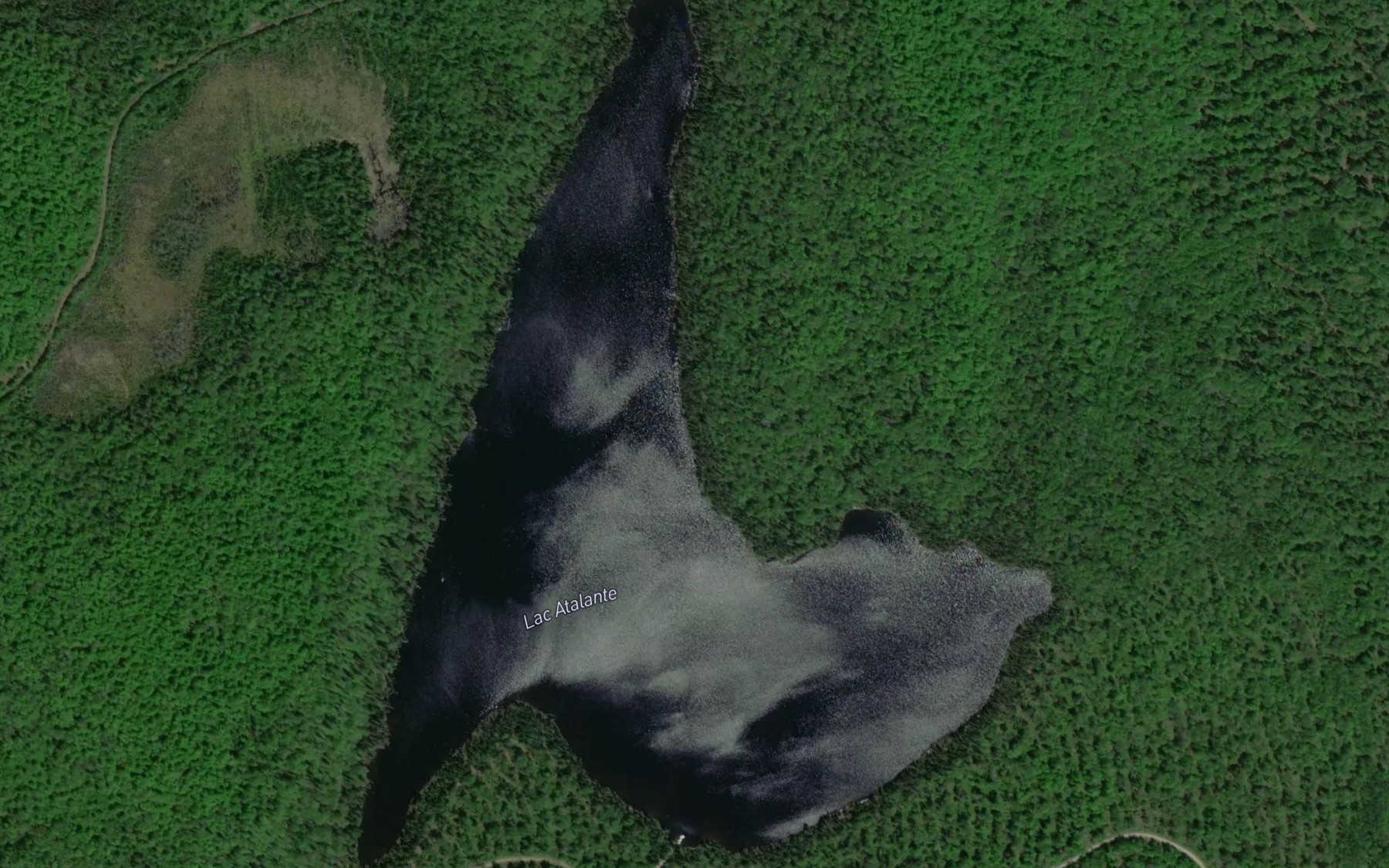Satellite map of the Lac Atalante
