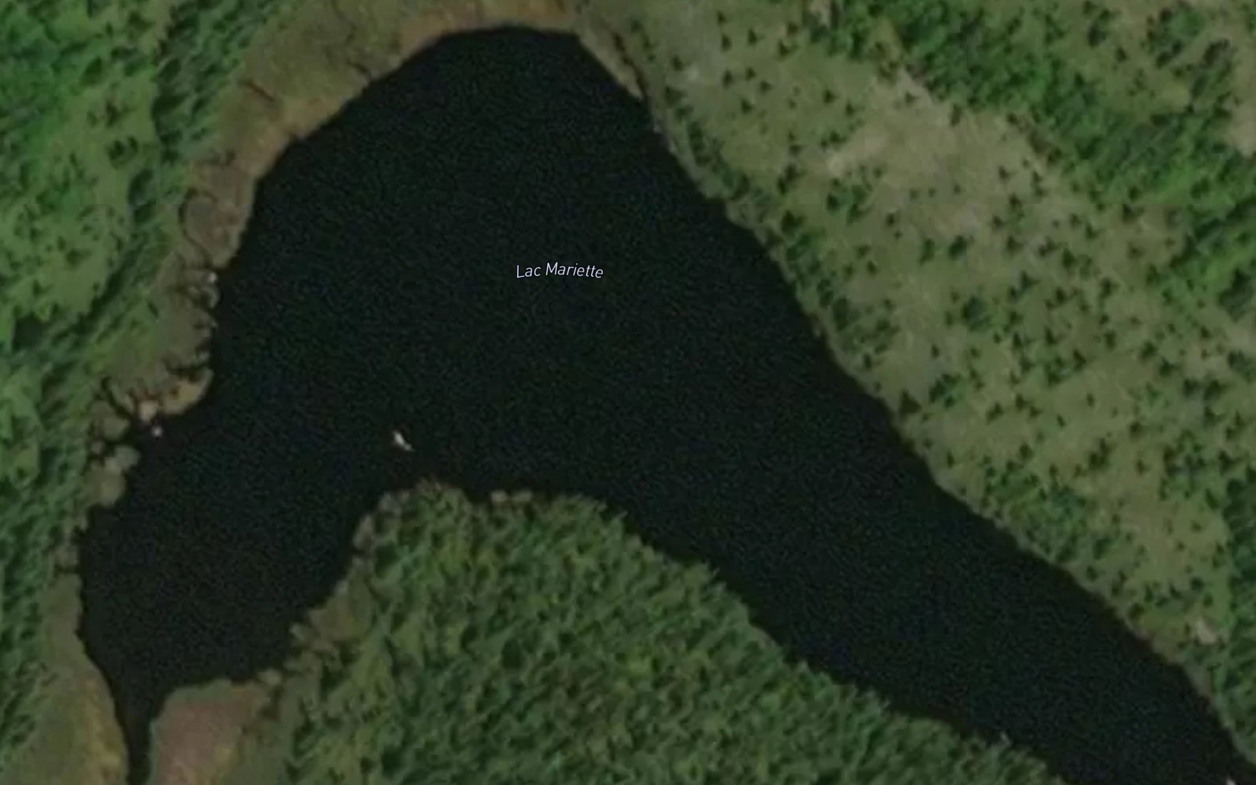 Satellite map of the Lac Mariette