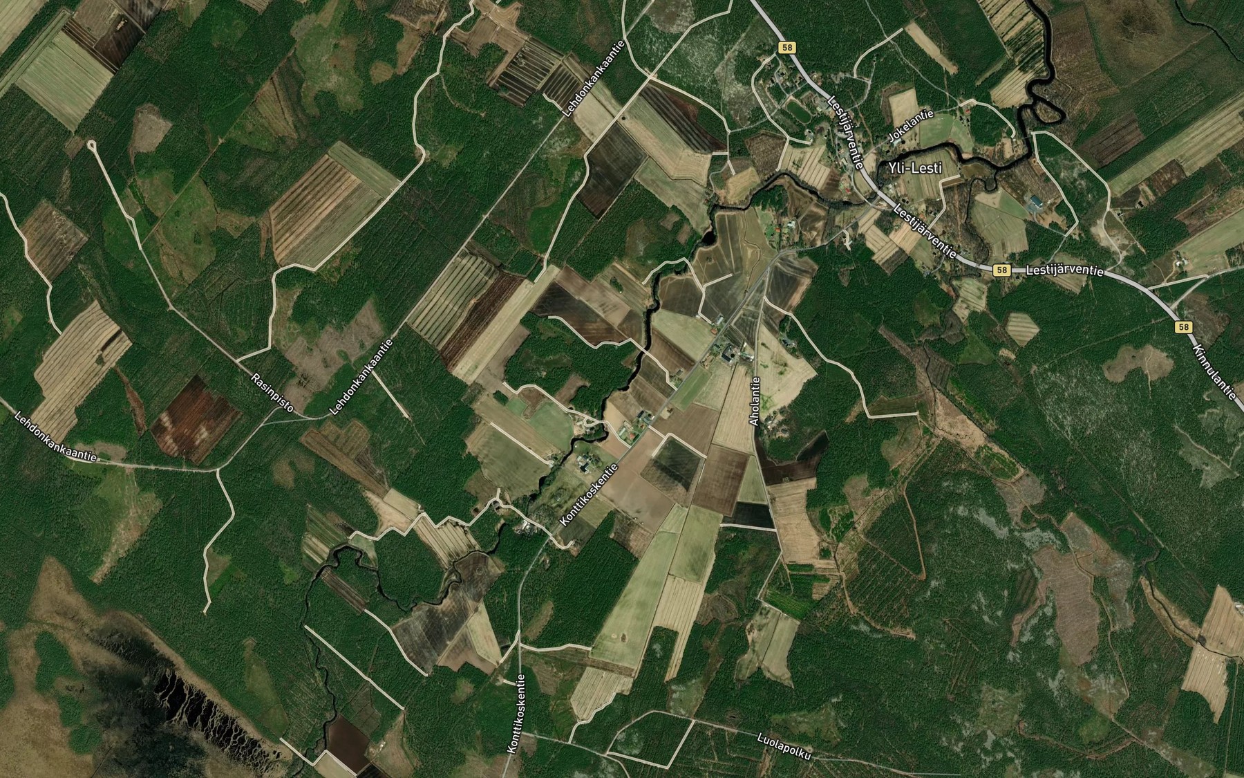 Satellite map of the Ketolankoski