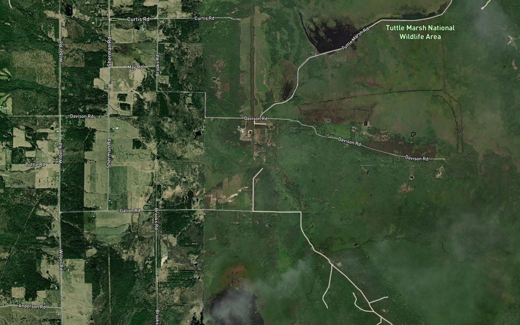 Satellite map of the Tuttle Ditch