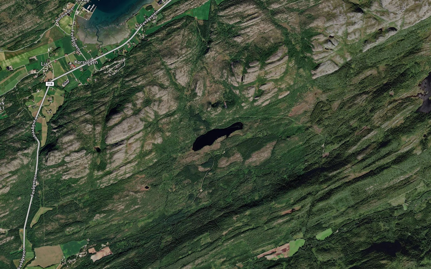 Satellite map of the Laugasvatnet