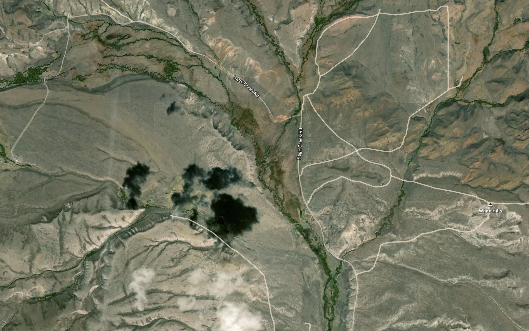 Satellite map of the Long Creek