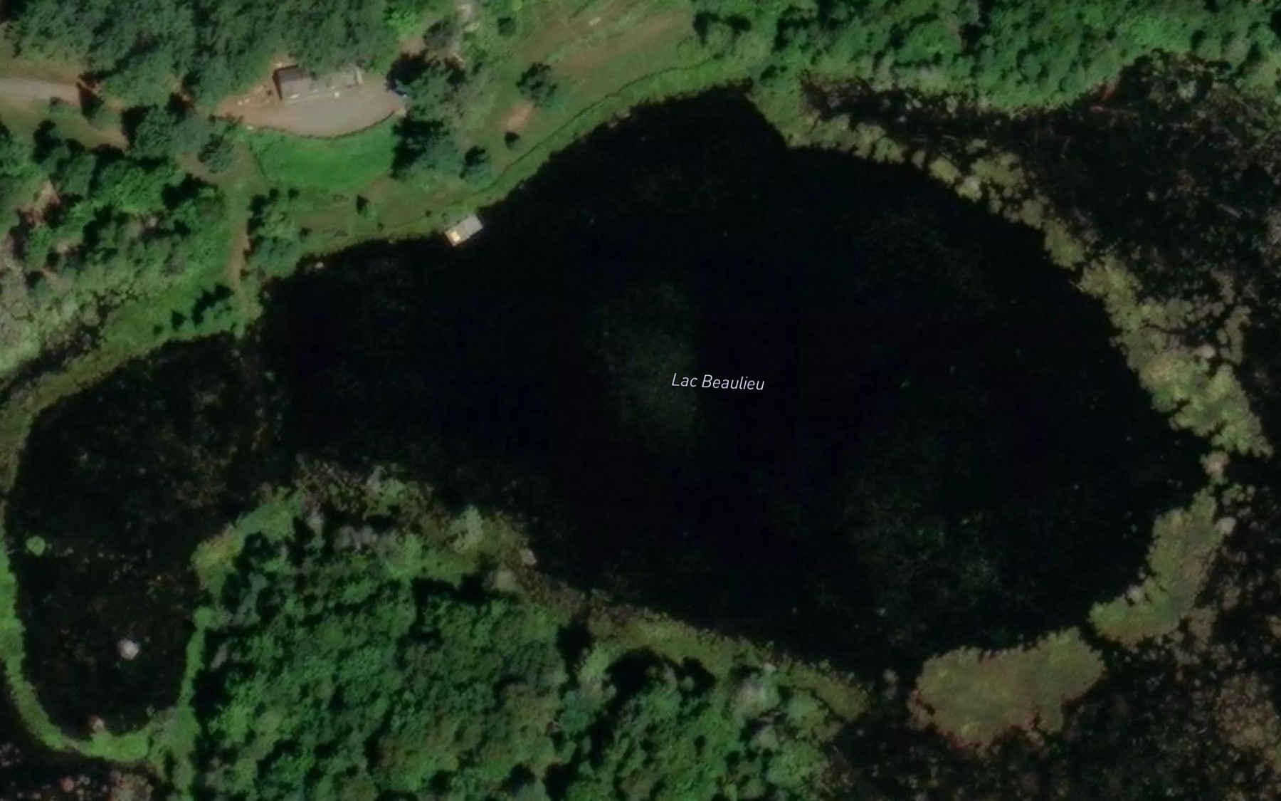 Satellite map of the Lac Beaulieu