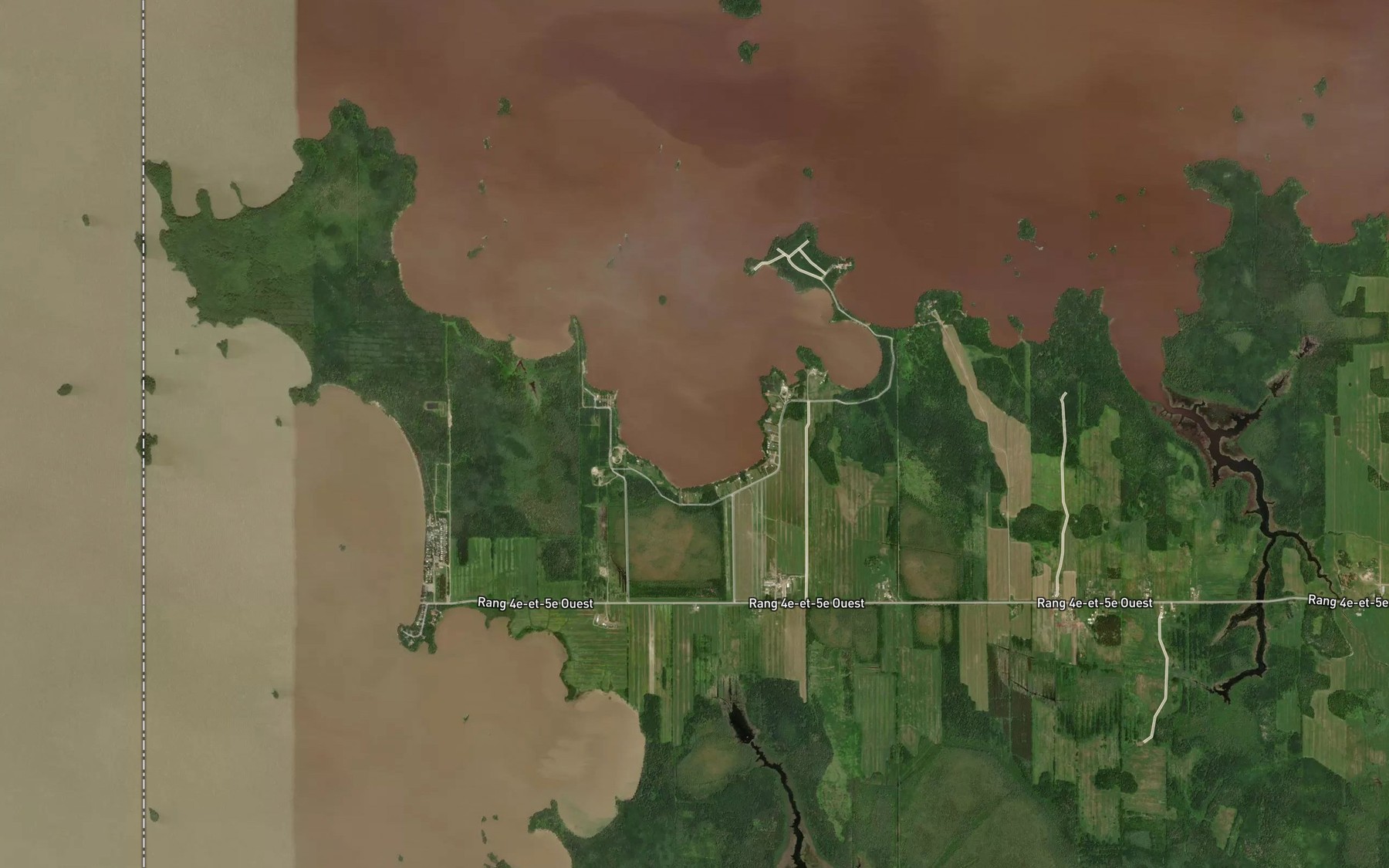 Satellite map of the Baie Charest
