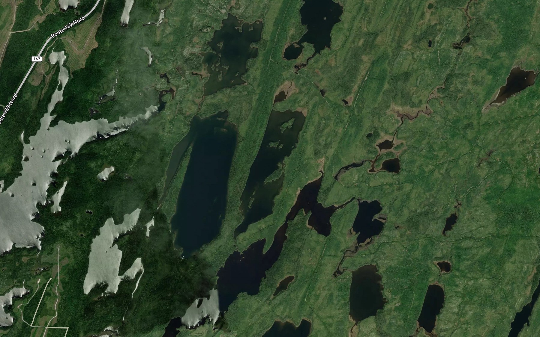 Satellite map of the Lac Cesia