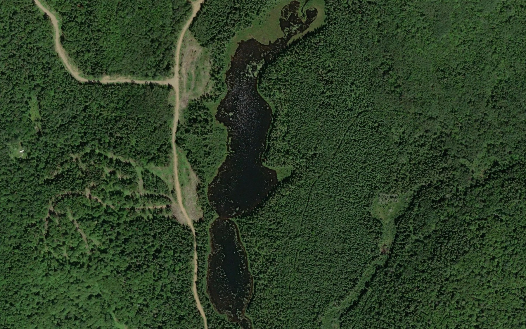 Satellite map of the Lac Pronovost