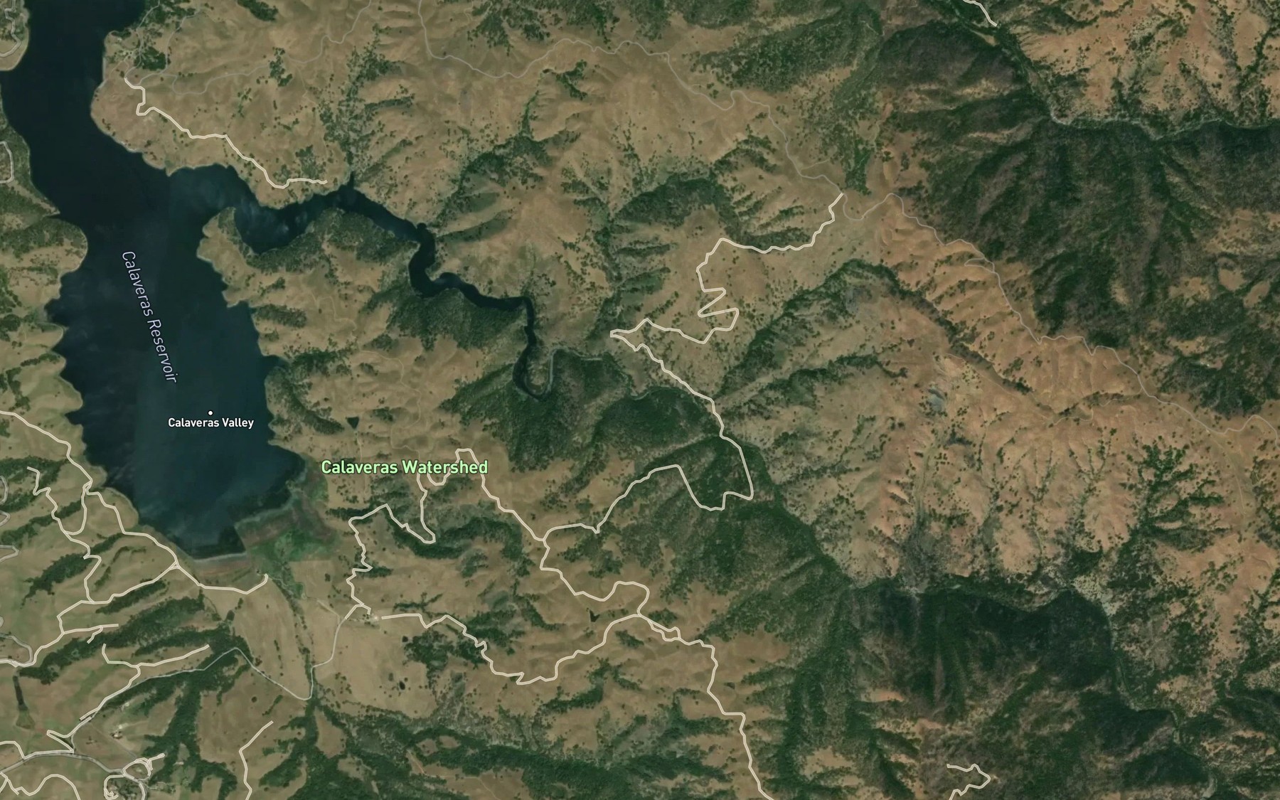 Satellite map of the Arroyo Hondo