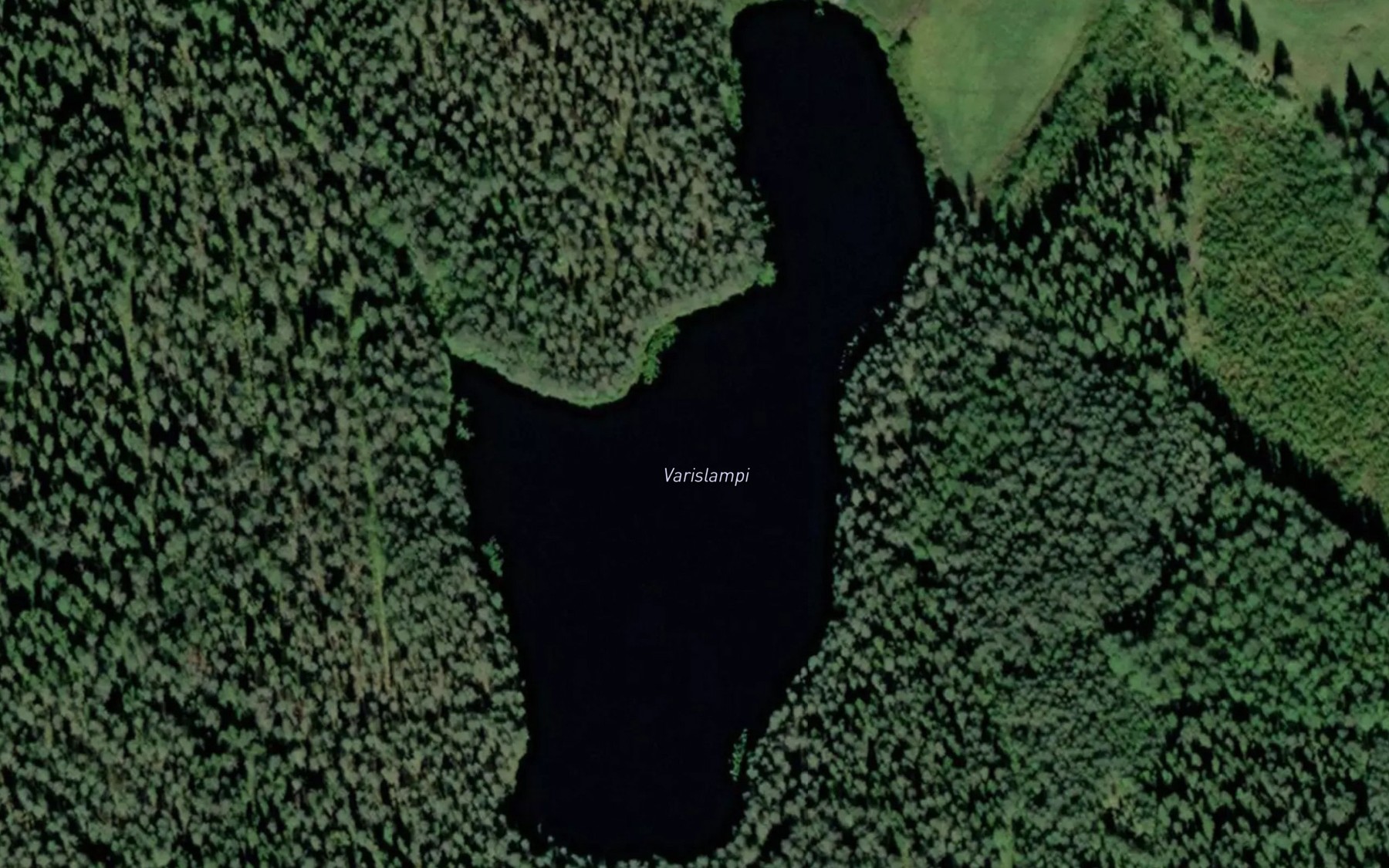 Satellite map of the Varislampi
