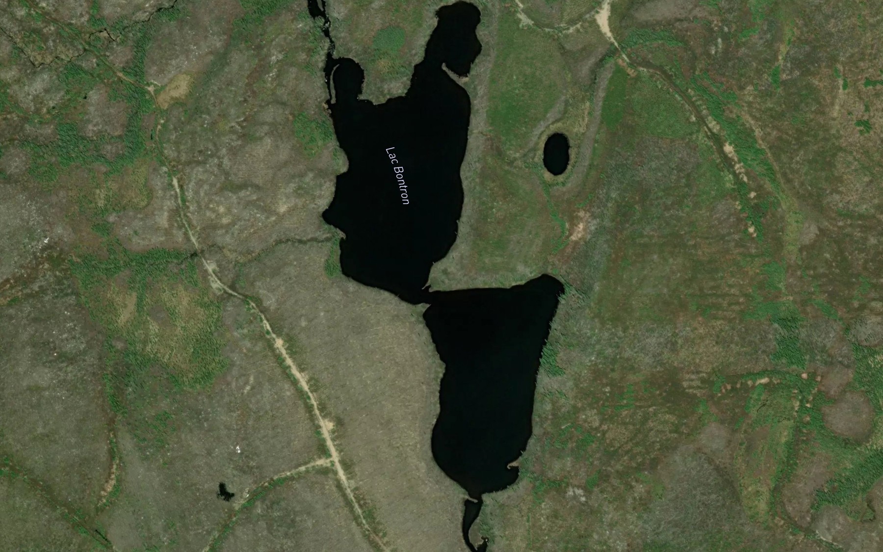Satellite map of the Lac Bontron