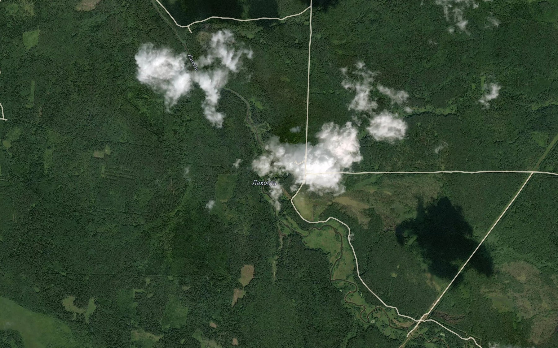 Satellite map of the V'yug