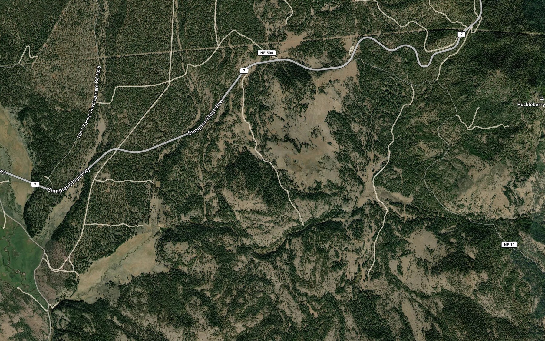 Satellite map of the Maggie Spring