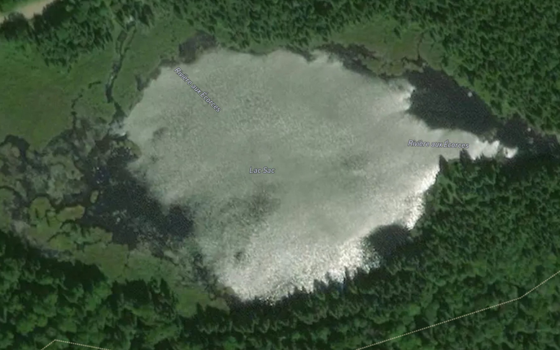 Satellite map of the Lac Sac