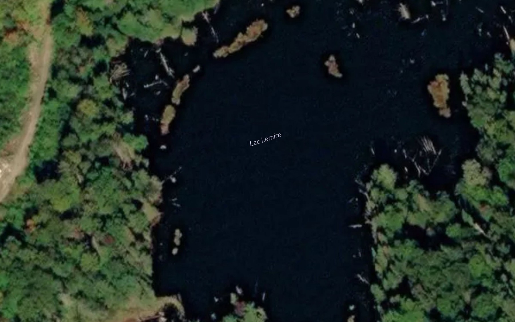 Satellite map of the Lac Lemire