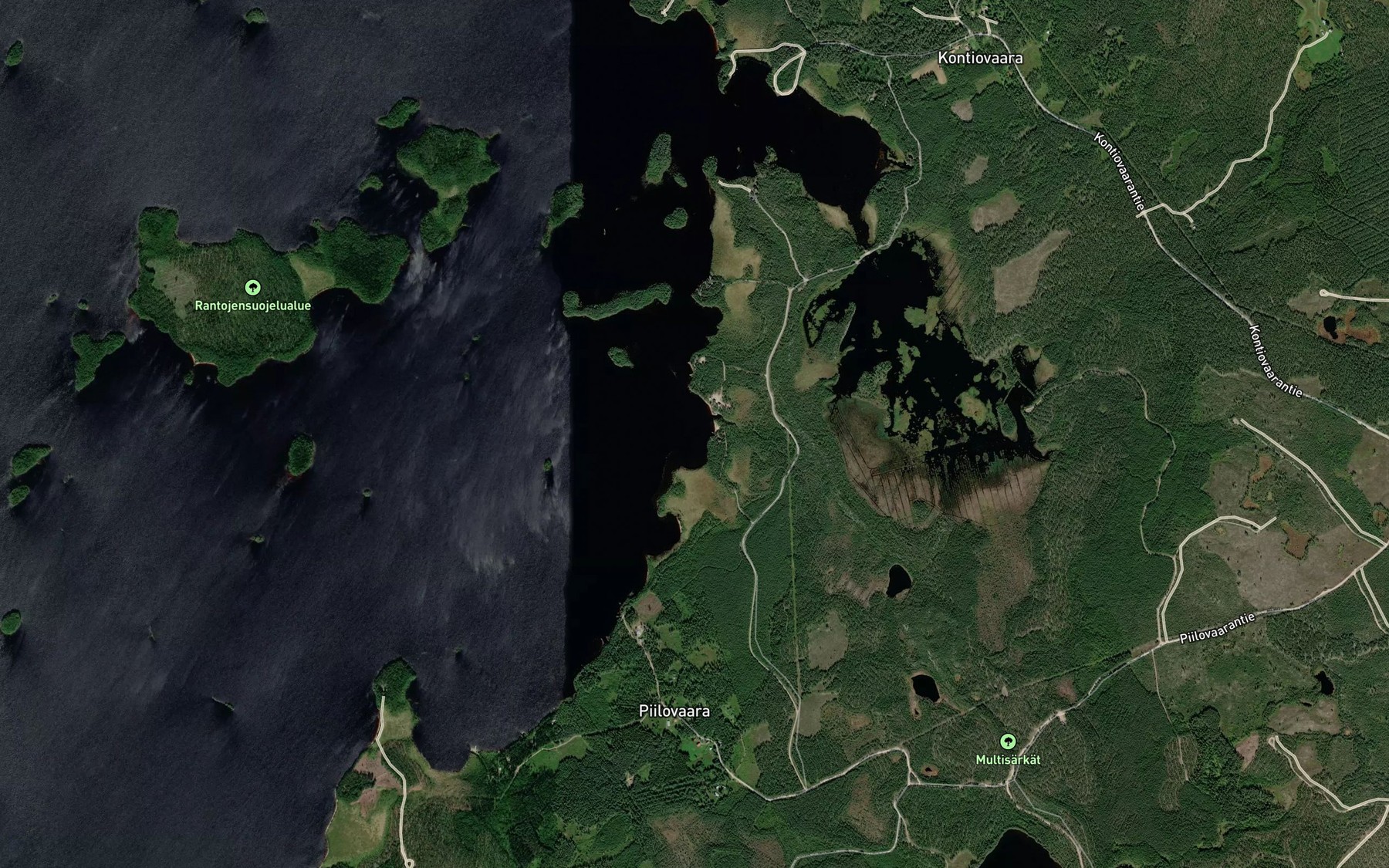 Satellite map of the Lylylahti