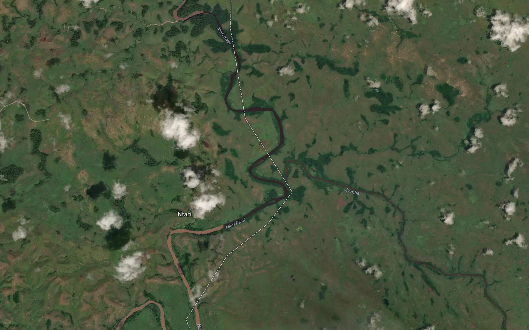Satellite map of the Loukouni