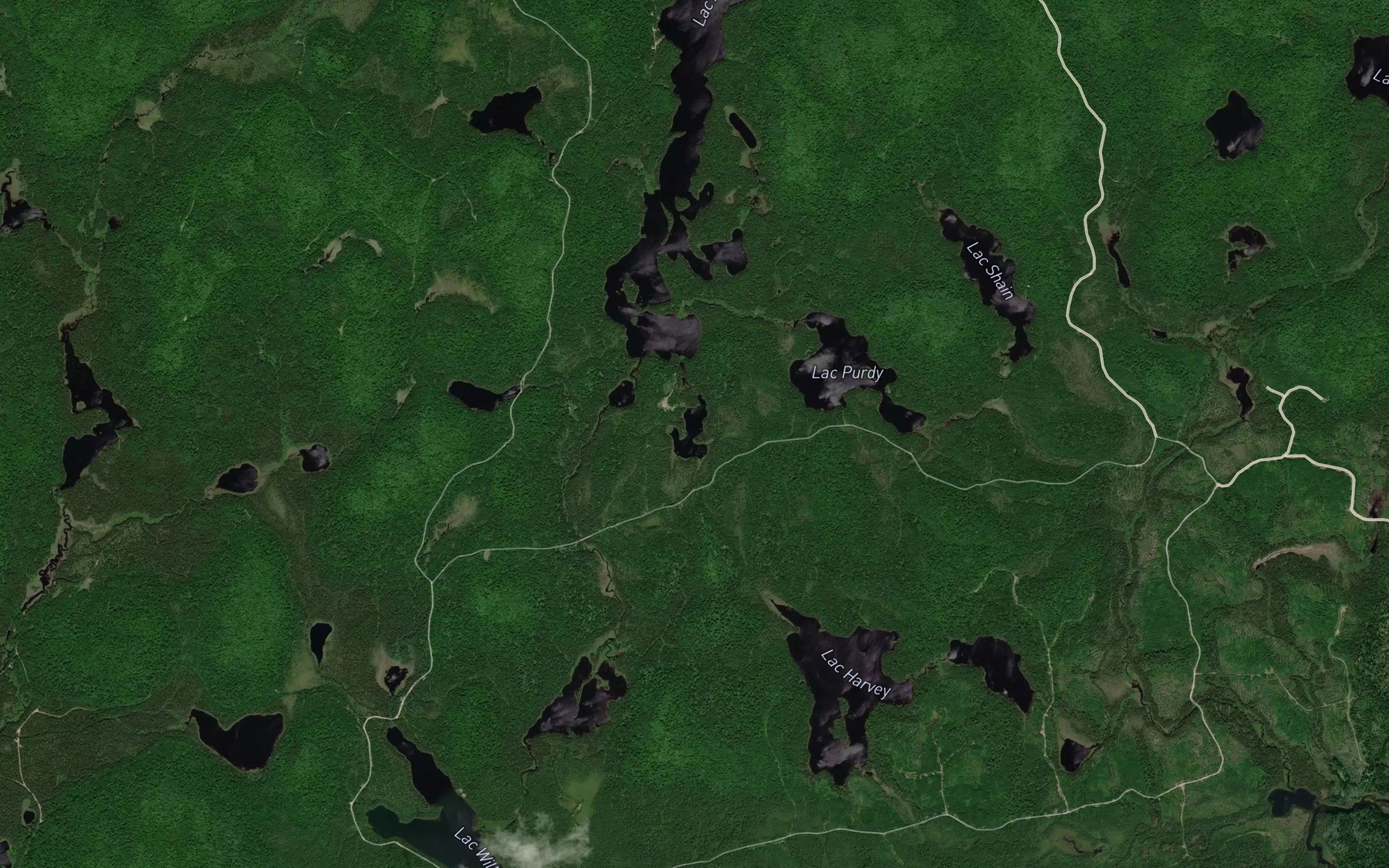Satellite map of the Lac a l'Ancre