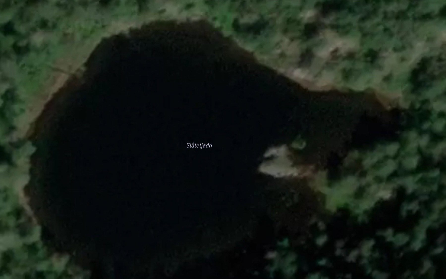Satellite map of the Slatetjodn