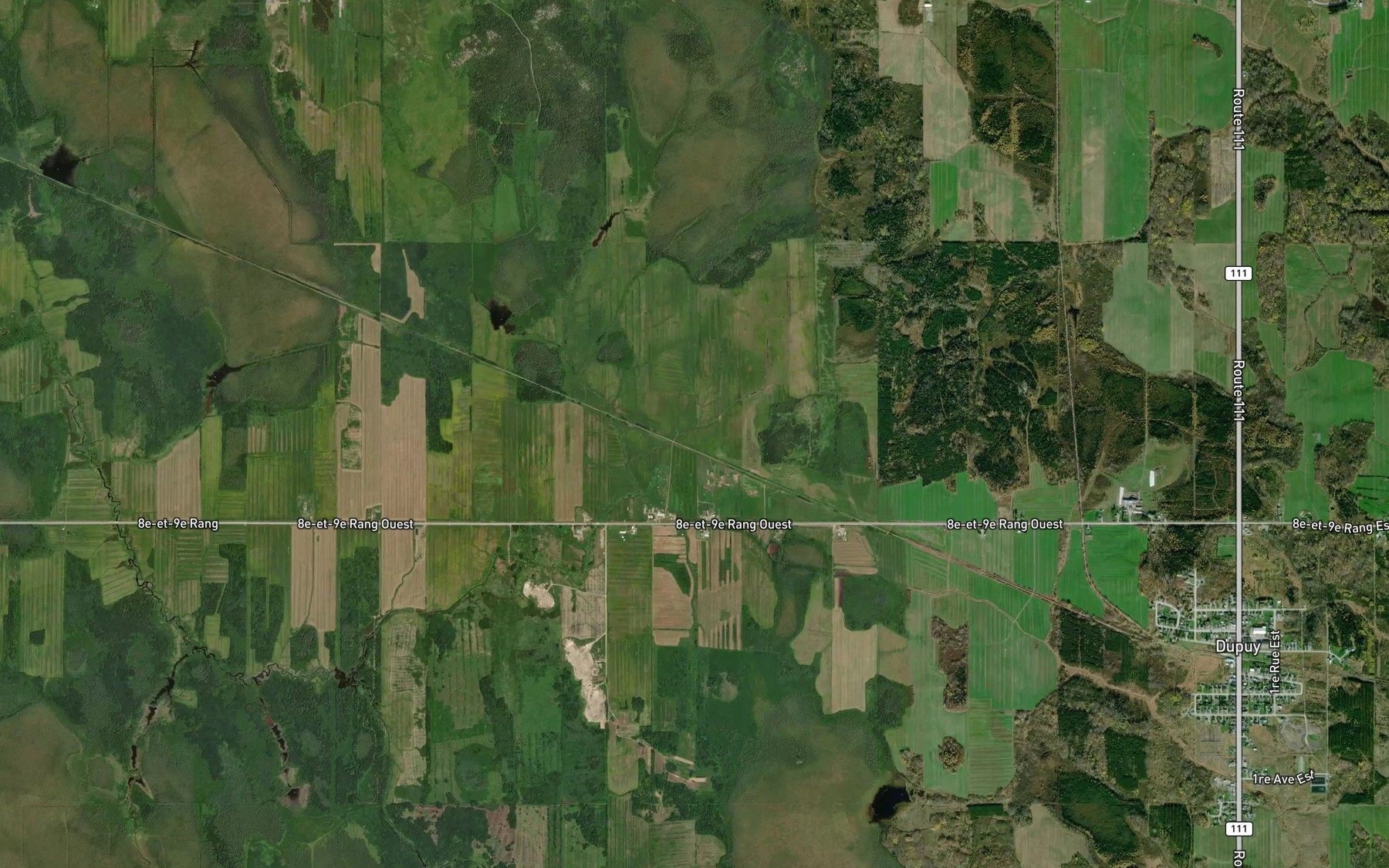 Satellite map of the Embranchement Oliva