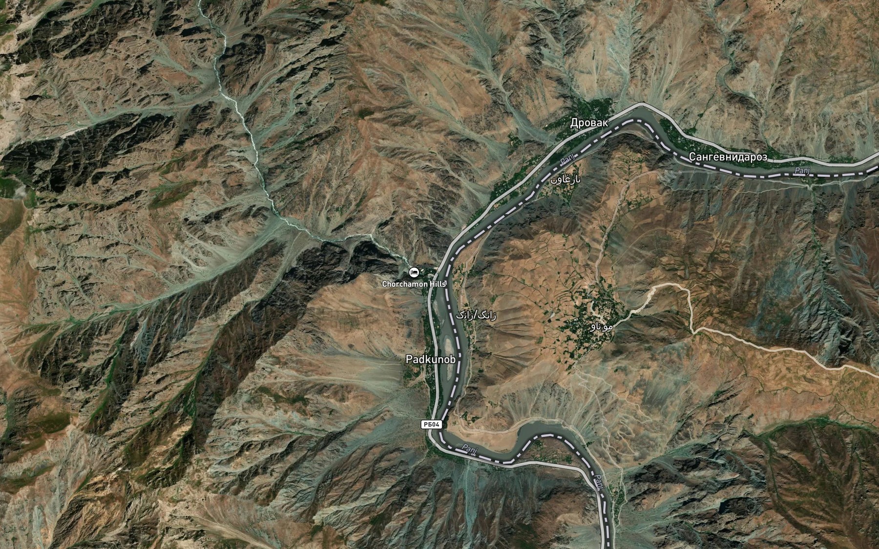 Satellite map of the Darai-Patkinov
